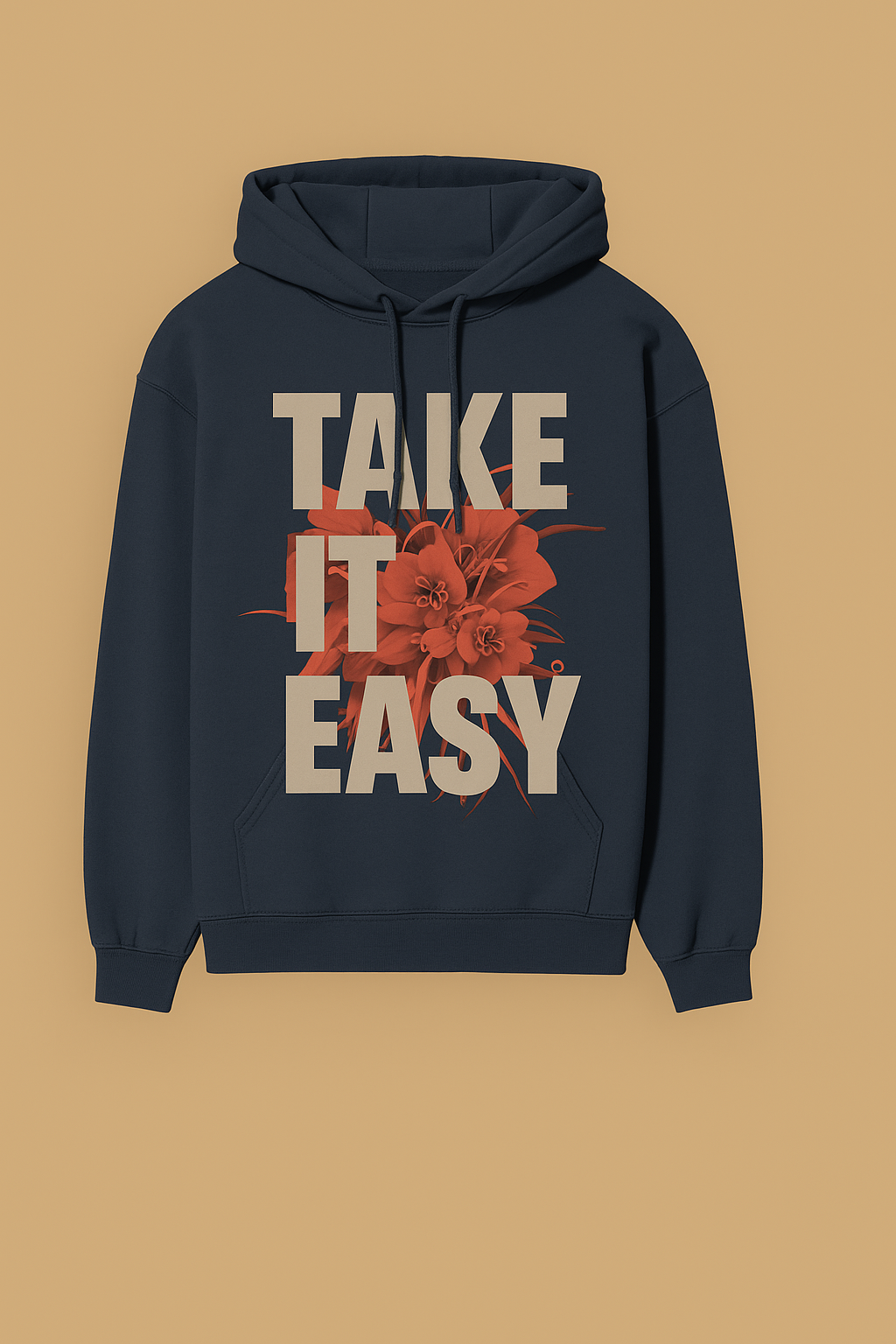 Men & Female Hoodie Take It Easy Printed Graphic