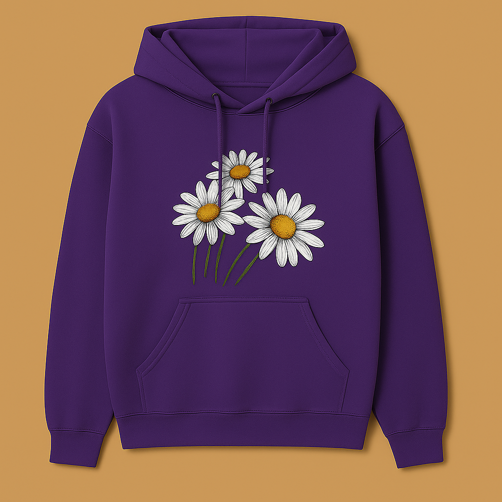 Bloom In Purple Unisex Hoodie