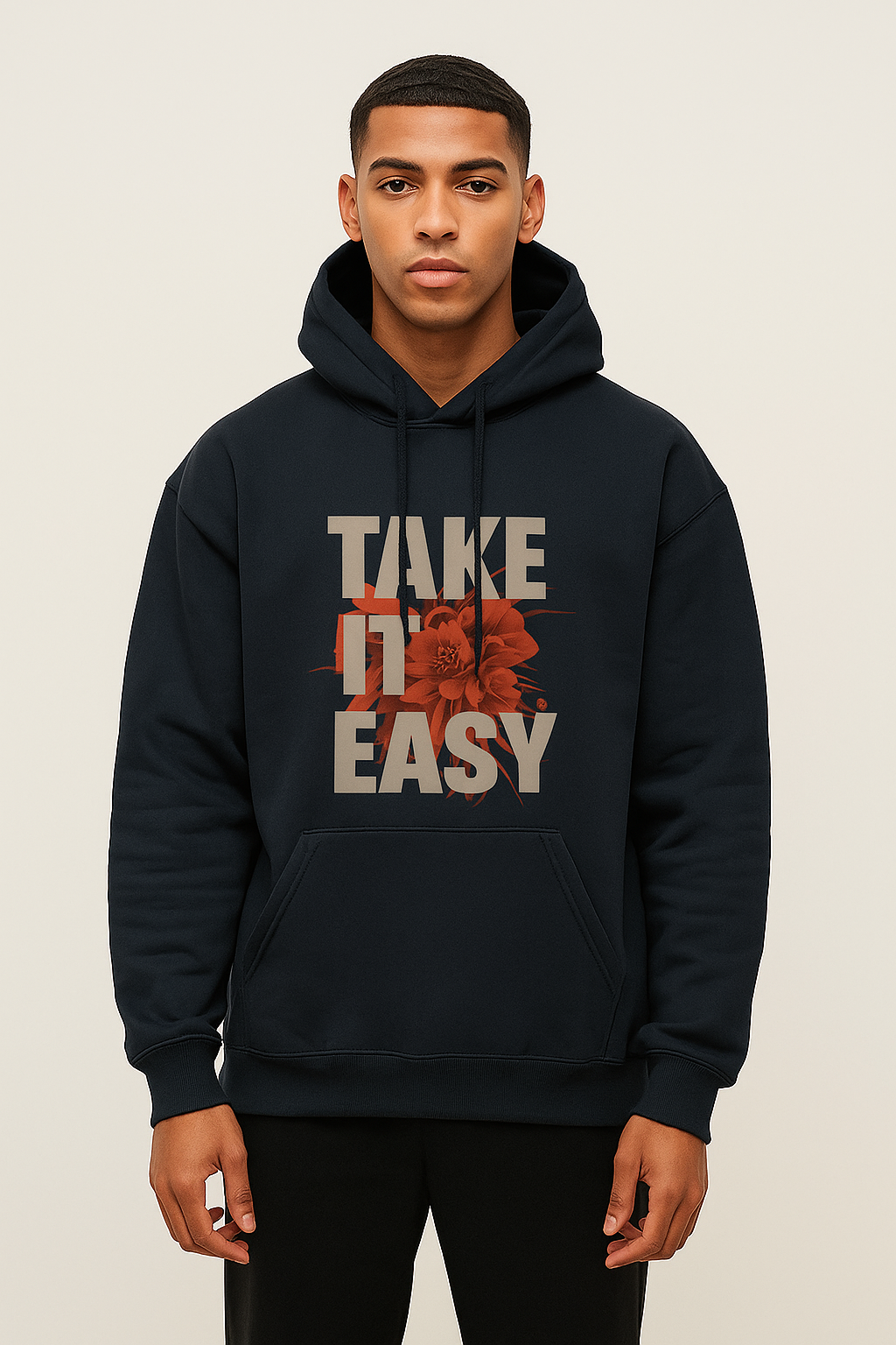 Men & Female Hoodie Take It Easy Printed Graphic