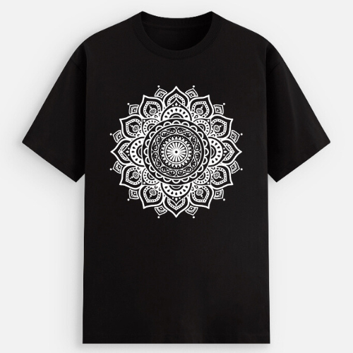 Mandala Unisex Print Cotton T-Shirt | The Albedo